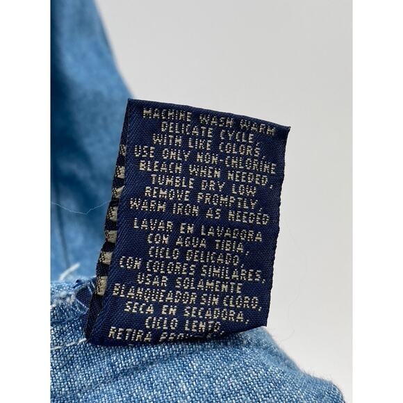 ROUTE 66 ORIGINAL CLOTHING CO Women’s Blue Denim Scoop-Neck Dress SZ 10 - Picture 13 of 14